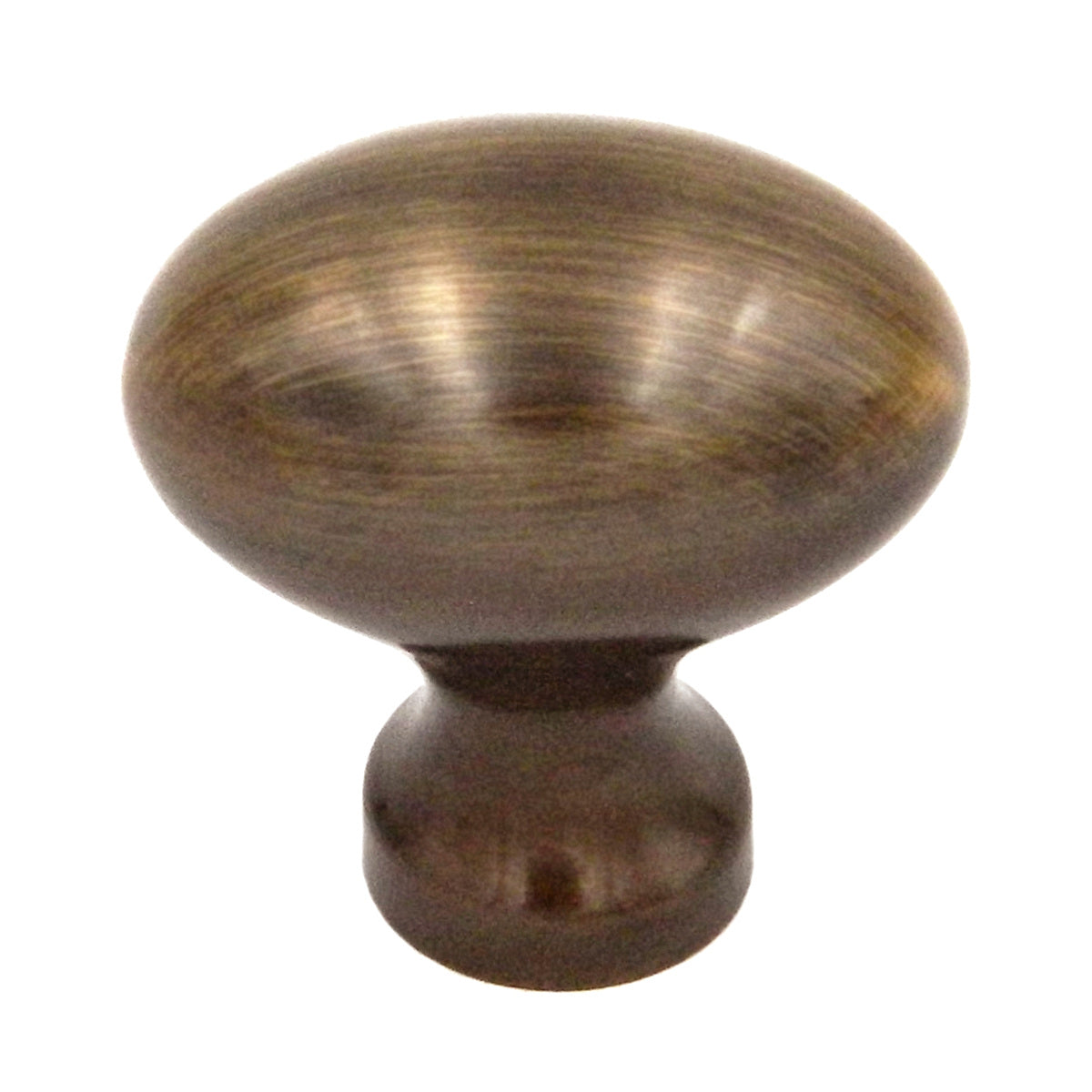Solid Brass Satin Dover 1 1/4" Oval Cabinet Knob Keeler P9175-9013