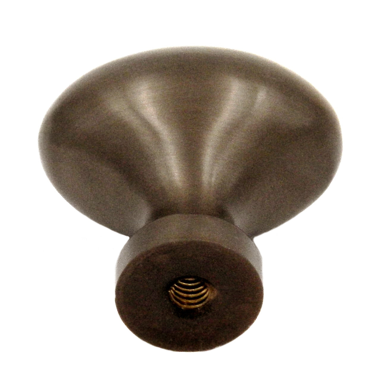 Solid Brass Satin Dover 1 1/4" Oval Cabinet Knob Keeler P9175-9013