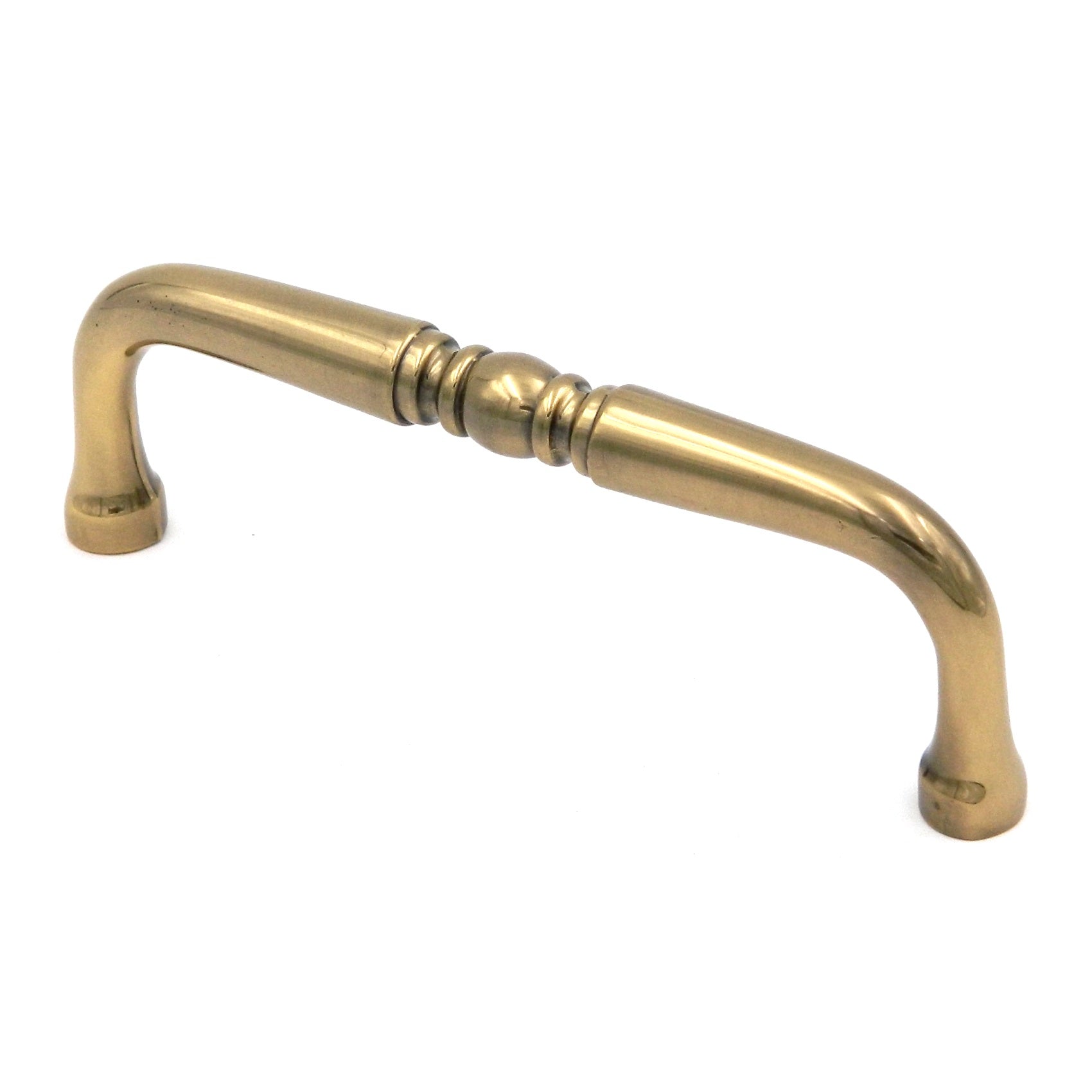Keeler Power & Beauty Sherwood Antique Brass Ornate Cabinet 3 1/2"cc Handle Pull P9720-07
