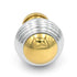 P9816 Chrome and Polished Brass 1 1/8" Round Ball Knob Pulls Keeler Milan