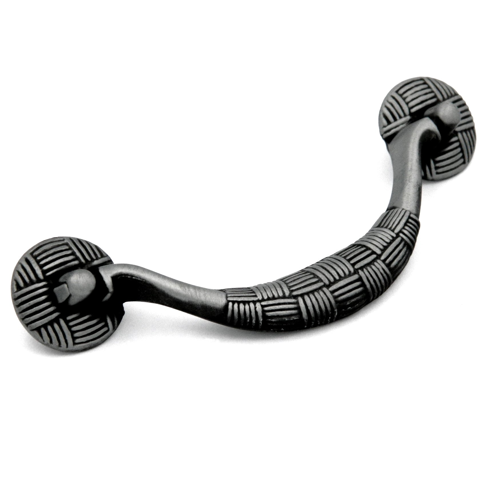 Hickory Hardware Tapestry PA1423-AP Pewter antiguo 4 1/2 "cc Tirador de fianza de caída fija