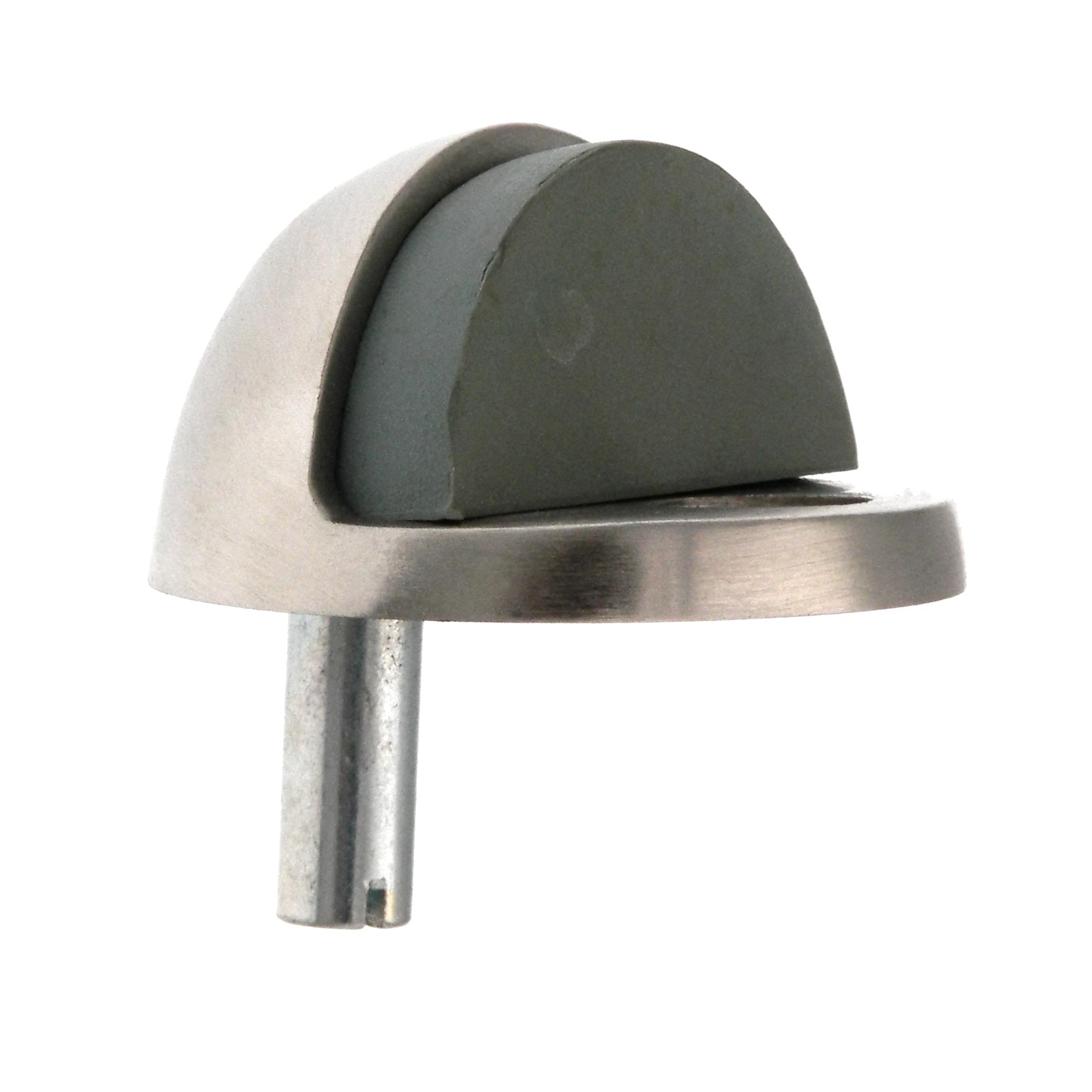 Hickory PBH3004-26D Tope para puerta tipo cúpula de piso de latón macizo, cromado mate satinado
